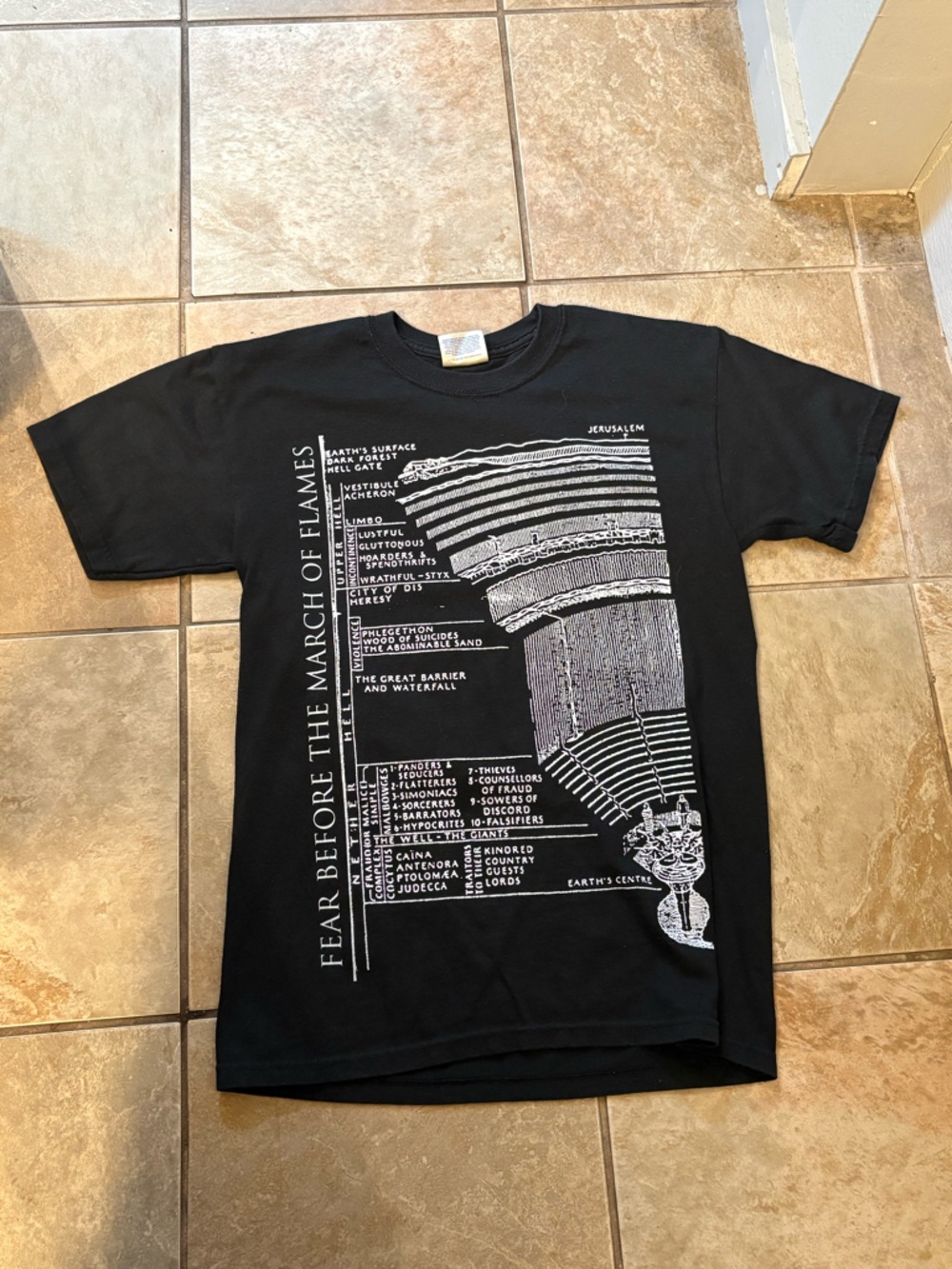 Fear Before The March Of Flames - Layers of Hell Graphic Short Sleeve T-Shirt